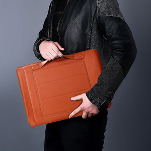 Leather Sleeve Set With Support Frame for MacBook 15-inch - Laptop Bags Australia
