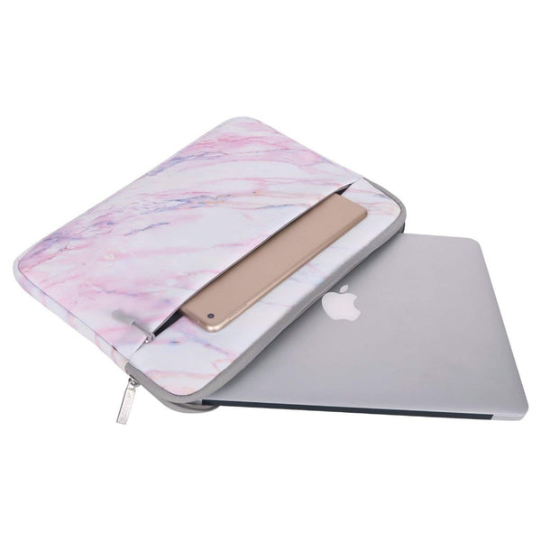 Pink marble laptop case sale