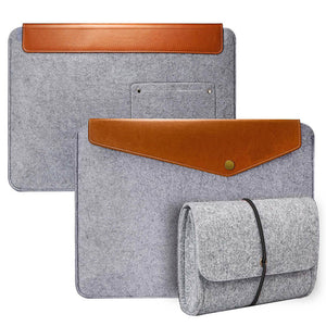 Minimalist Wool Laptop Sleeve Set 13-inch - Laptop Bags Australia