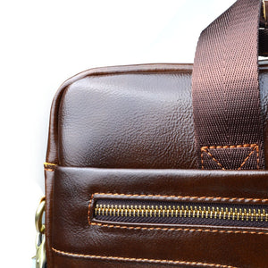 The Explorer Leather Laptop Briefcase - Laptop Bags Australia