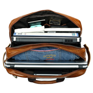 The Traveller Leather Laptop Bag - Laptop Bags Australia