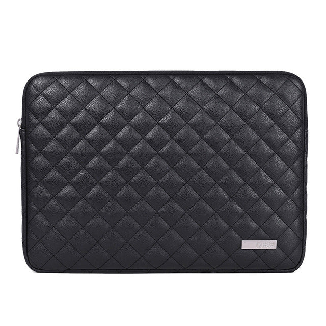Leather Plaid Laptop Case 15-inch - Laptop Bags Australia